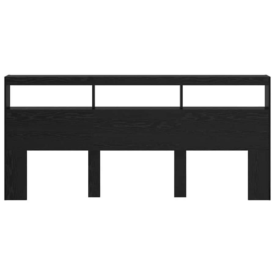 Tête de lit Chêne noir 220 x 17 x 102 cm Bois d'ingénierie - 6