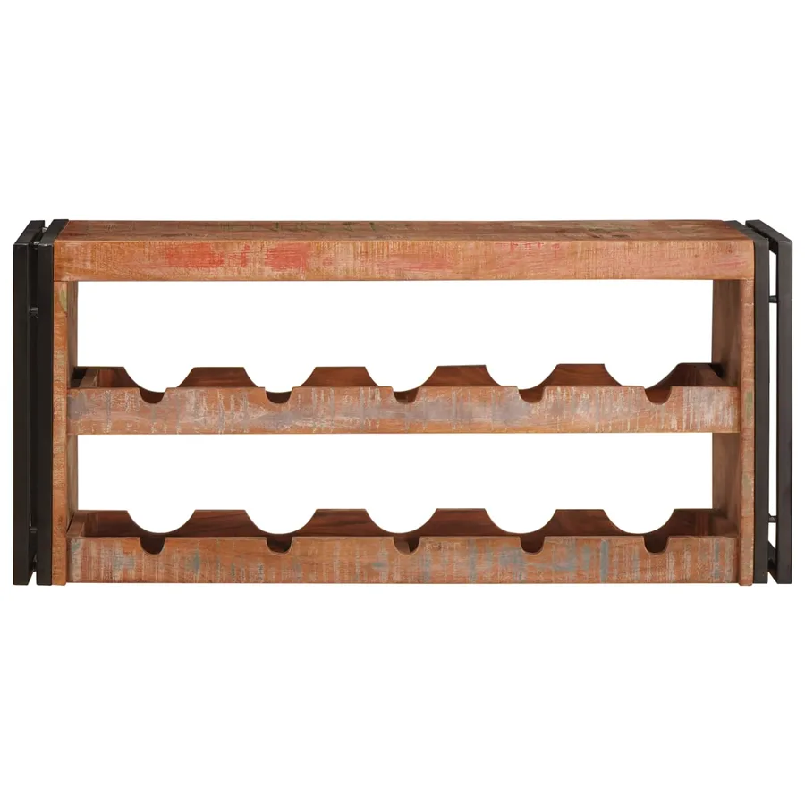 Étagère à vin Marron 100 x 45 x 33 cm Bois récupéré massif - 4
