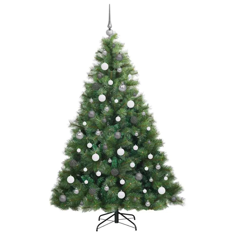 Sapin de Noël artificiel avec 300 LED Vert 180 cm PE et PVC - 5