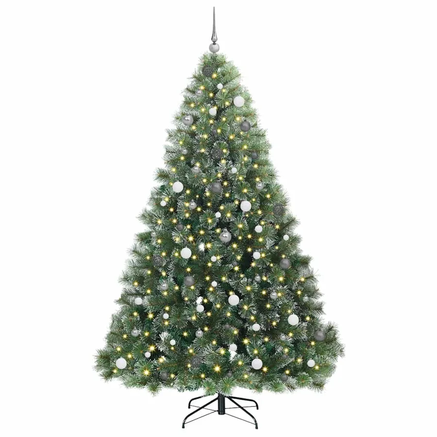 Sapin de Noël artificiel avec 300 LED Vert 240 cm PE et PVC - 3
