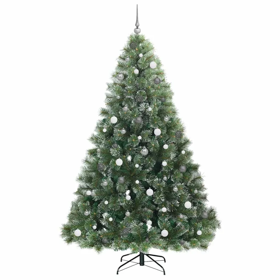 Sapin de Noël artificiel avec 300 LED Vert 240 cm PE et PVC - 5