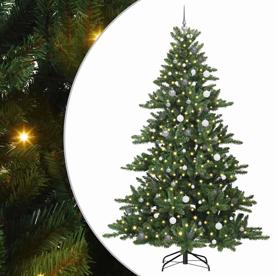 Sapin de Noël Artificiel à Branches Articulées Vert 240 cm - 2