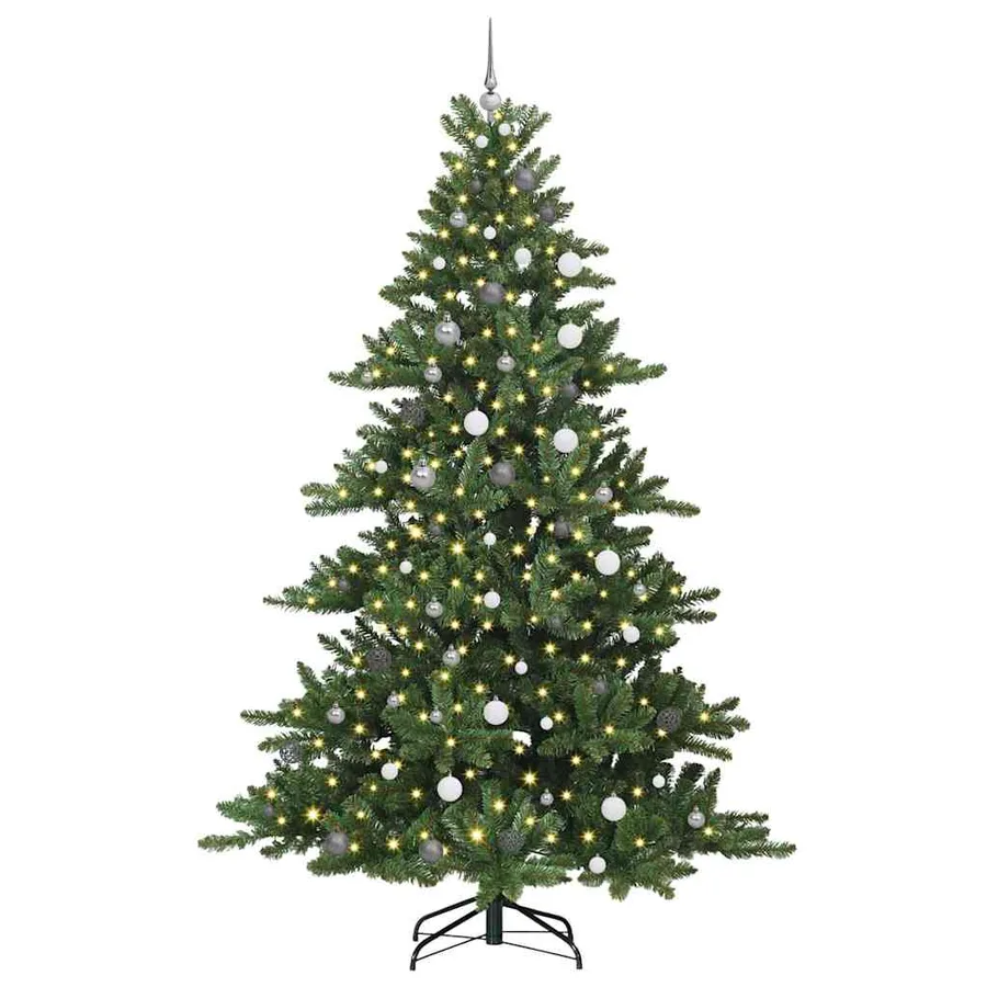Sapin de Noël Artificiel à Branches Articulées Vert 240 cm - 3