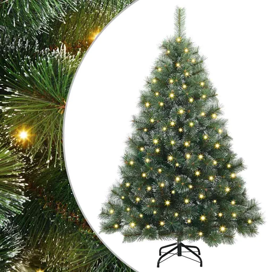 Sapin de Noël artificiel avec 150 LED Vert 150 cm PE et PVC - 2