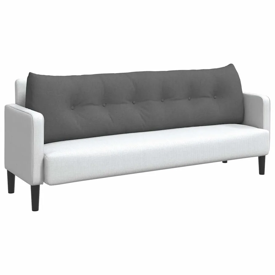 Coussin de Dos Gris foncé 180 x 24 x 50 cm tissu - 3