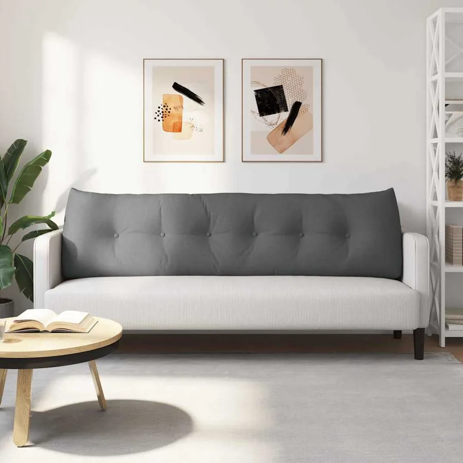 Coussin de Dos Gris foncé 180 x 24 x 50 cm tissu - 4