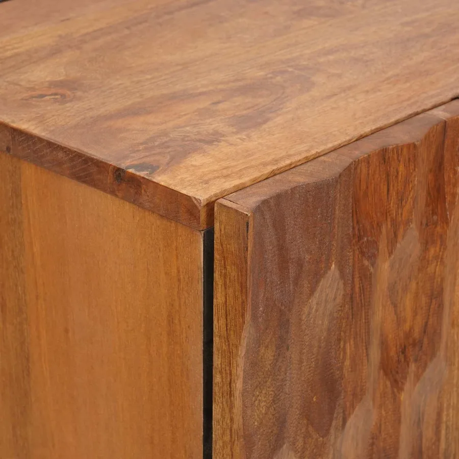 Haut Armoire avec tiroir Finition Acacia Brun 60 x 33 x 100 cm - 6