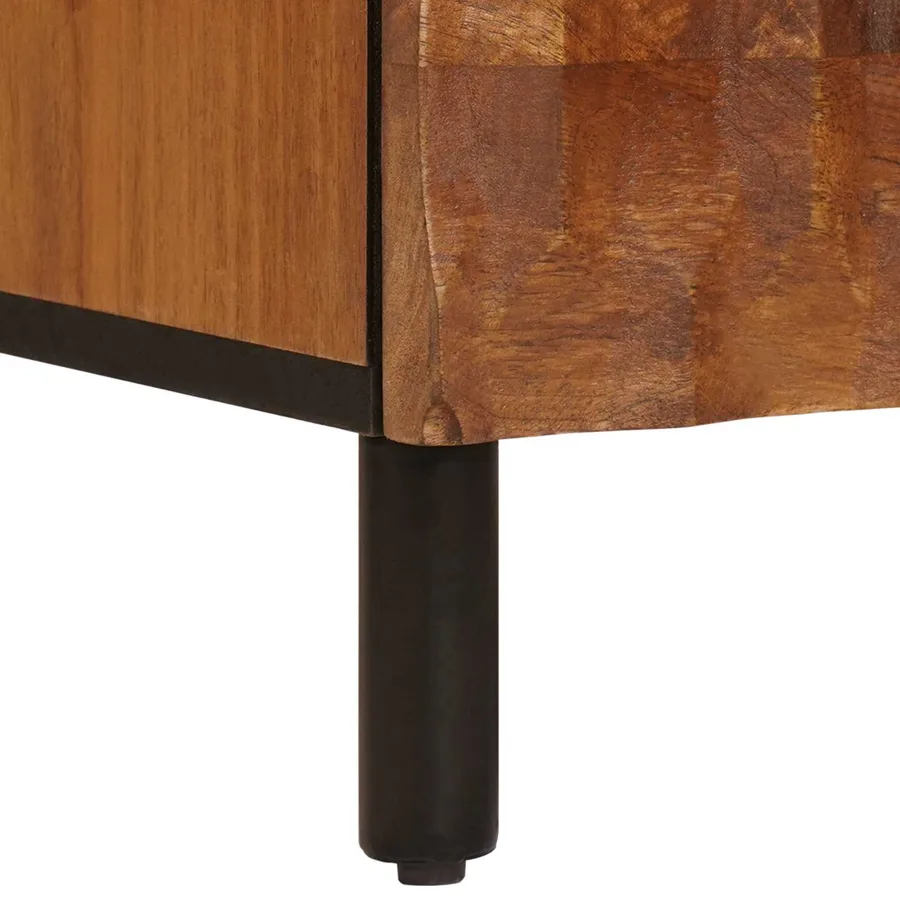 Haut Armoire avec tiroir Finition Acacia Brun 60 x 33 x 100 cm - 8