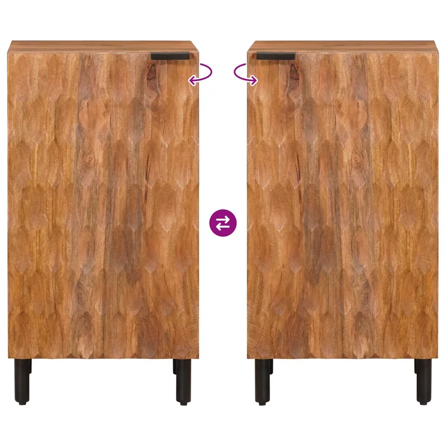 Buffet avec stockage Finition Acacia Brun 40 x 33 x 75 cm - 9