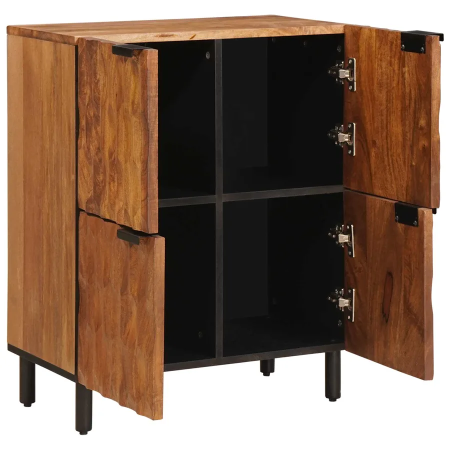 Buffet avec stockage Finition Acacia Brun 60 x 33 x 75 cm - 2
