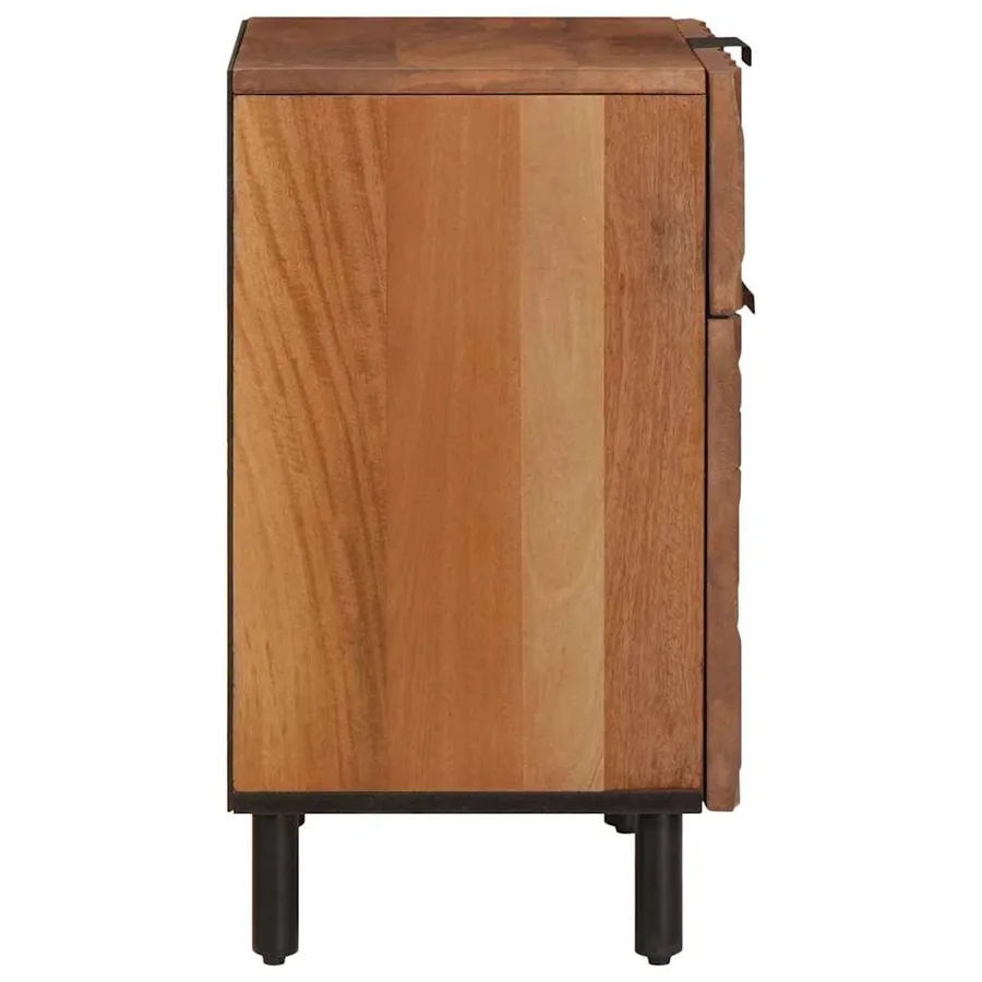 Cabinet de chevet Marron 50 x 33 x 60 cm Bois de mangue massif - 4