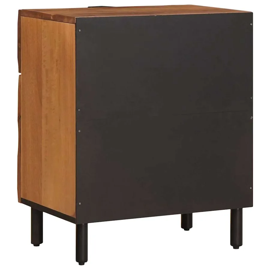Cabinet de chevet Marron 50 x 33 x 60 cm Bois de mangue massif - 5