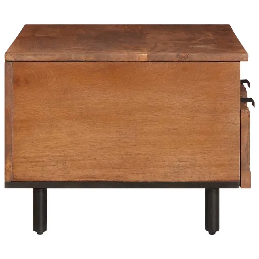 Table basse Marron 80 x 54 x 40 cm Bois de mangue massif - 4