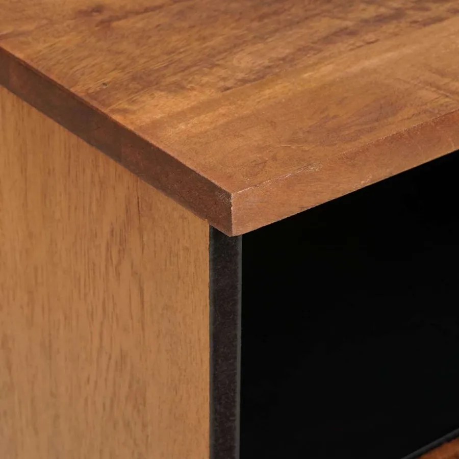 Cabinet de chevet avec tiroir 2 pcs Marron 40 x 33 x 46 cm - 7