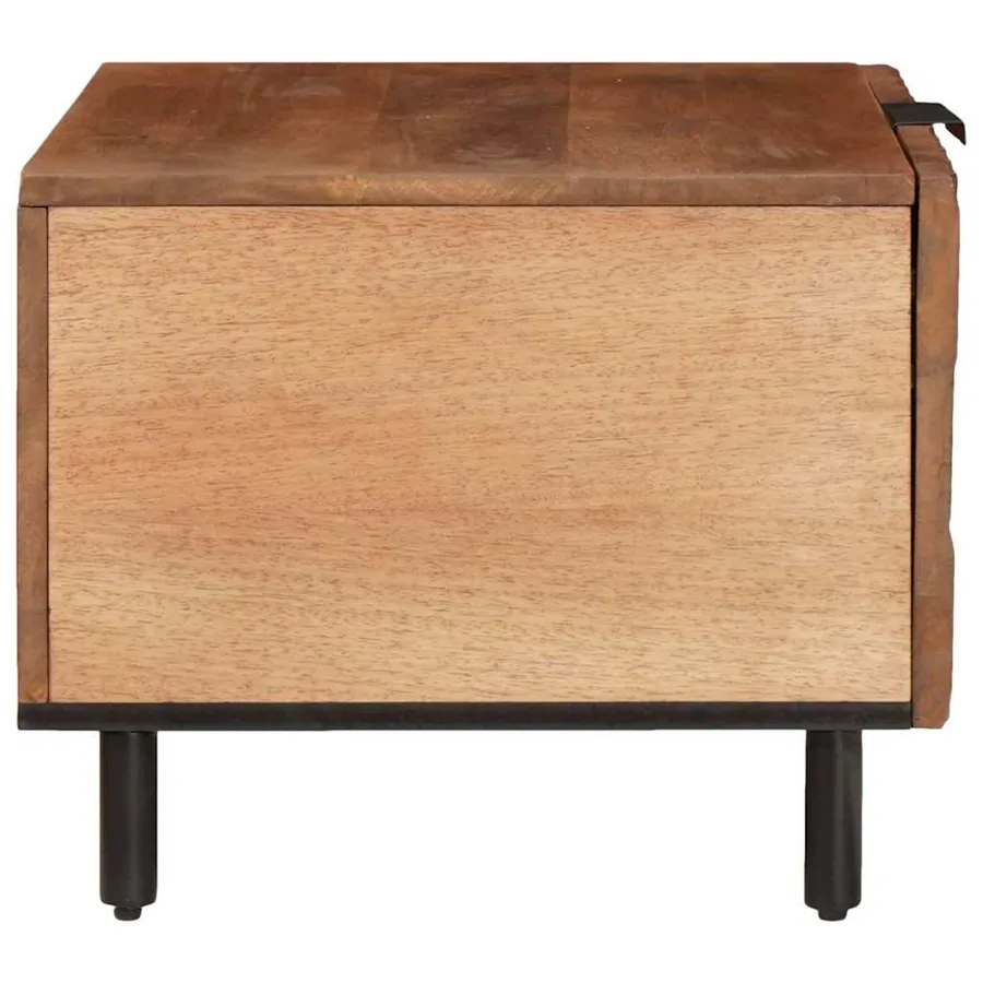 Table basse Marron 80 x 50 x 40 cm Bois de mangue massif - 4