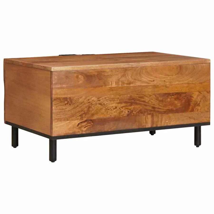Table basse Marron 80 x 50 x 40 cm Bois de mangue massif - 5