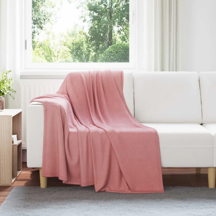 Jeté Rose 170 x 130 cm Toison