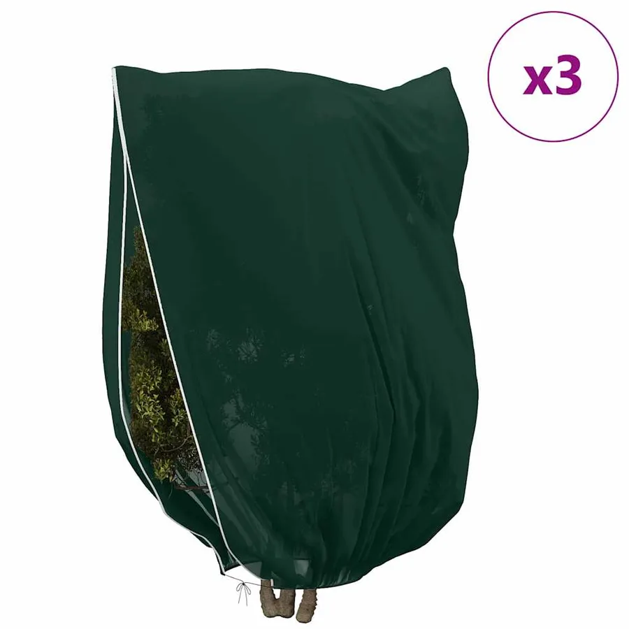 Couvercles de Fleece de Protection Anti-Gel pour Plantes 3 pcs - 4