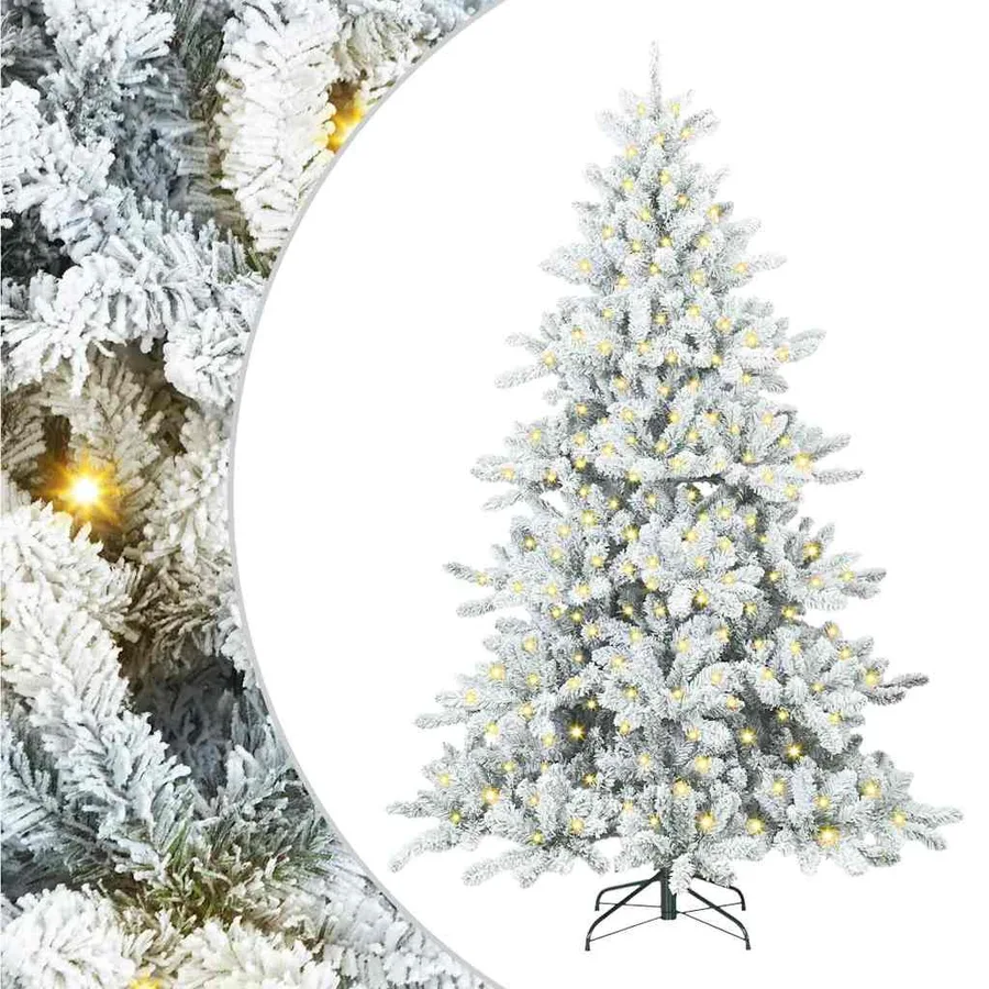 Sapin de Noël Artificiel à Branches Articulées Blanc 240 cm - 2