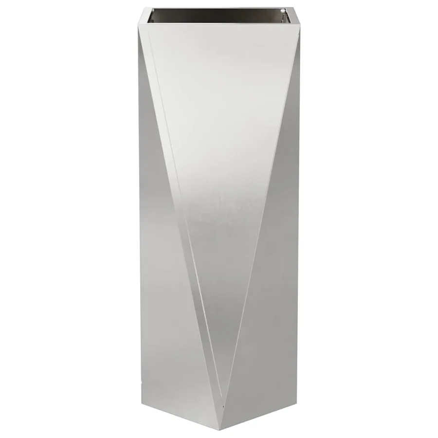 Jardinière Argent 30 x 30 x 75 cm Acier inoxydable - 5