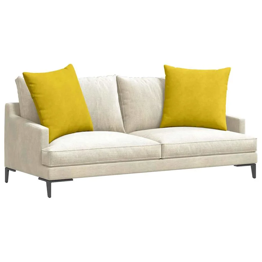 Coussins de canapé 2 pcs Jaune 60 x 60 cm - 3