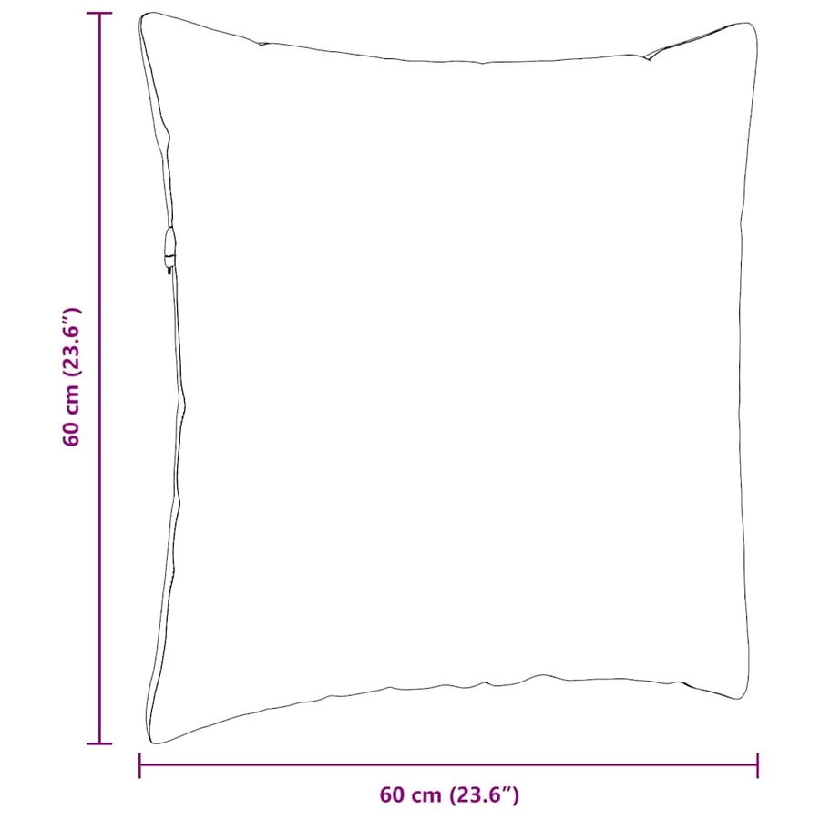 Coussins de canapé 2 pcs Jaune 60 x 60 cm - 9