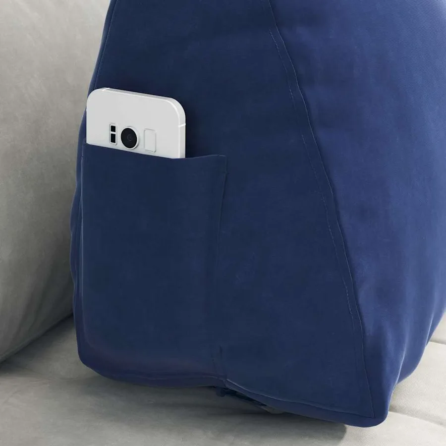 Coussin de Dos Bleu police 60 x 20 x 50 cm - 5
