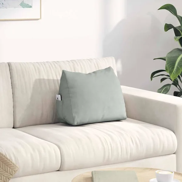Coussin de Dos Gris clair 45 x 20 x 35 cm