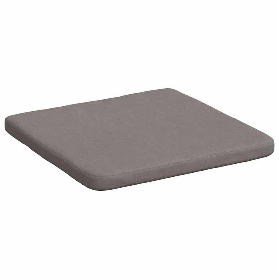 Coussins de siège 4 pcs Taupe 40 x 40 x 3 cm tissu - 5