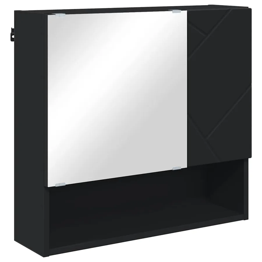 Ensemble de mobilier de salle de bain avec tiroir 5 pcs Noir - 6