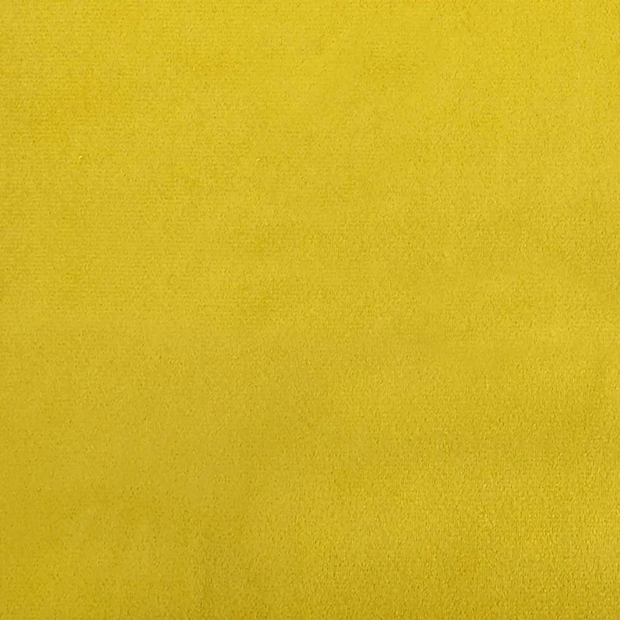 Chaises de Salle à Manger avec Roues 2 pcs Jaune Velours - 10