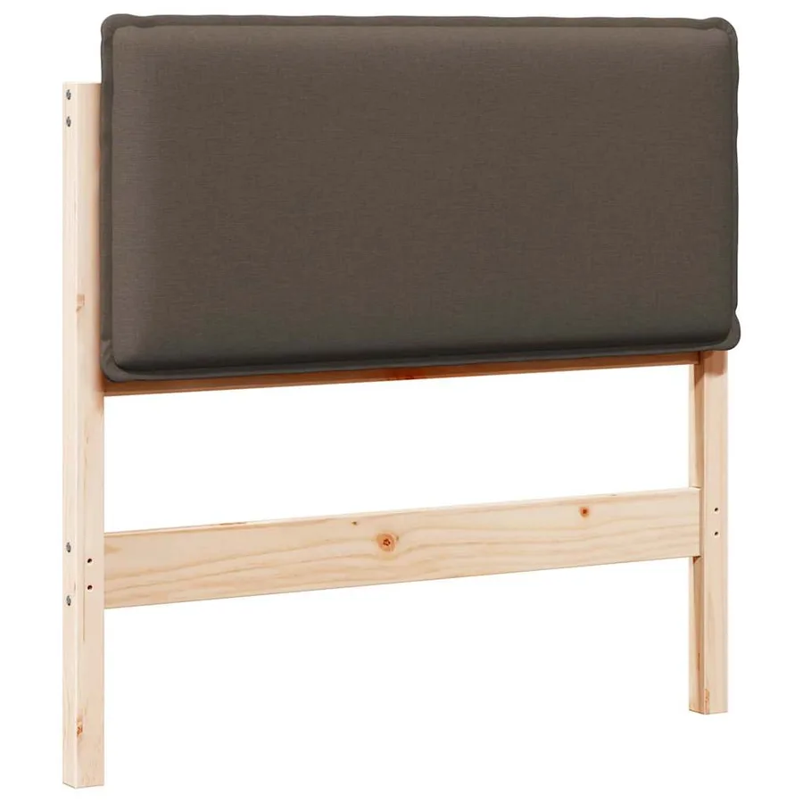 Tête de lit capitonnée Gris Naturel et Clair 75 cm Pin massif - 2