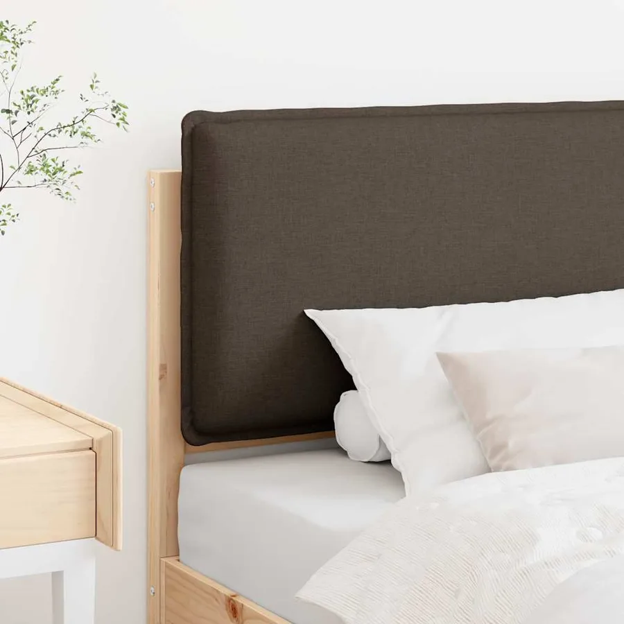 Tête de lit capitonnée Gris Naturel et Clair 75 cm Pin massif - 3