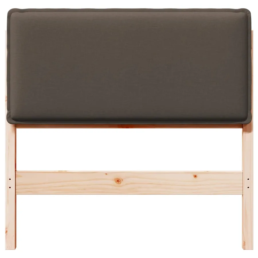 Tête de lit capitonnée Gris Naturel et Clair 75 cm Pin massif - 4