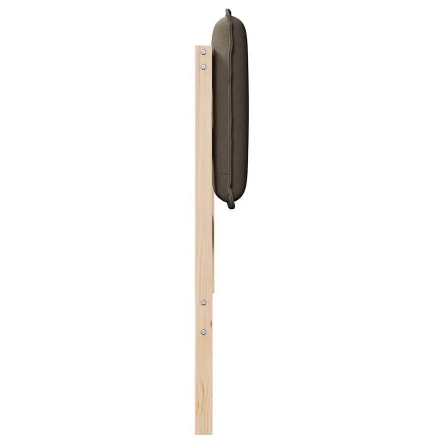 Tête de lit capitonnée Gris Naturel et Clair 75 cm Pin massif - 5