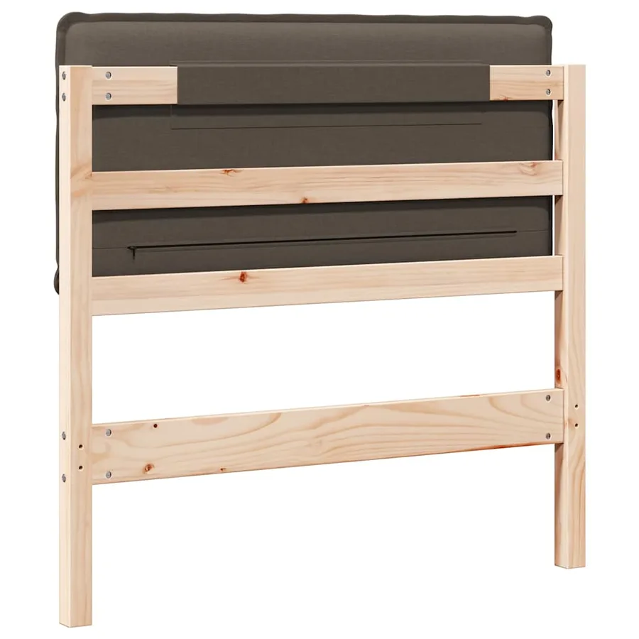 Tête de lit capitonnée Gris Naturel et Clair 75 cm Pin massif - 6