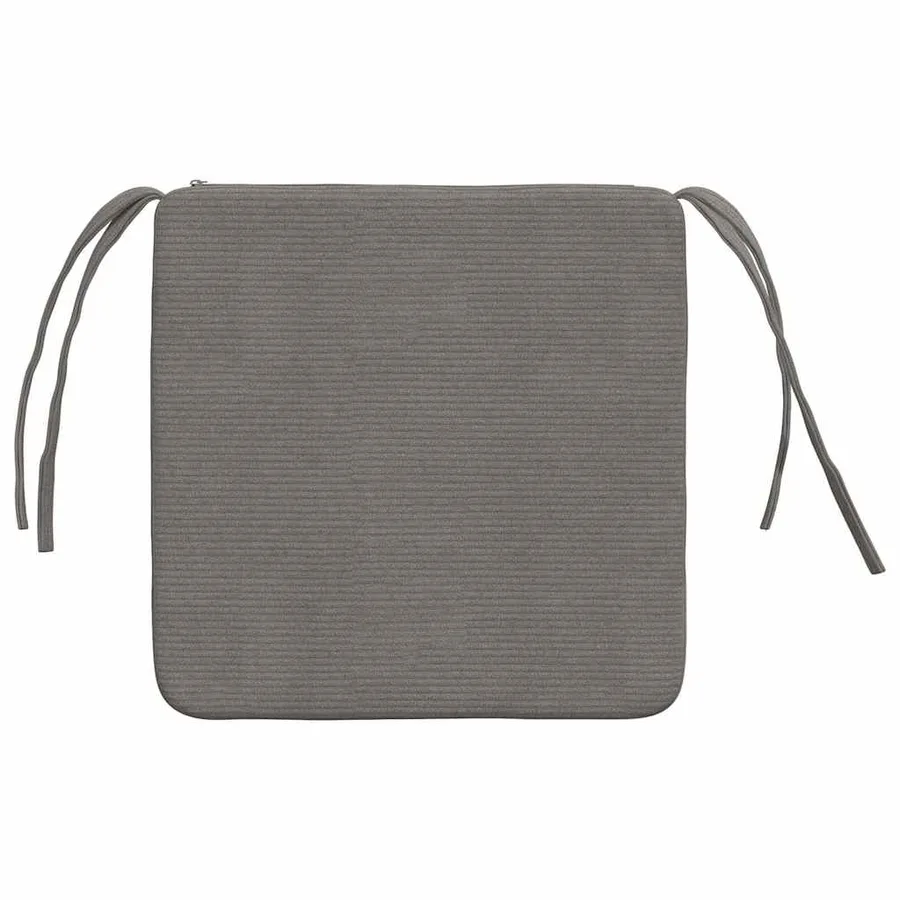 Coussins de siège 4 pcs Gris clair 40 x 40 x 3 cm - 7