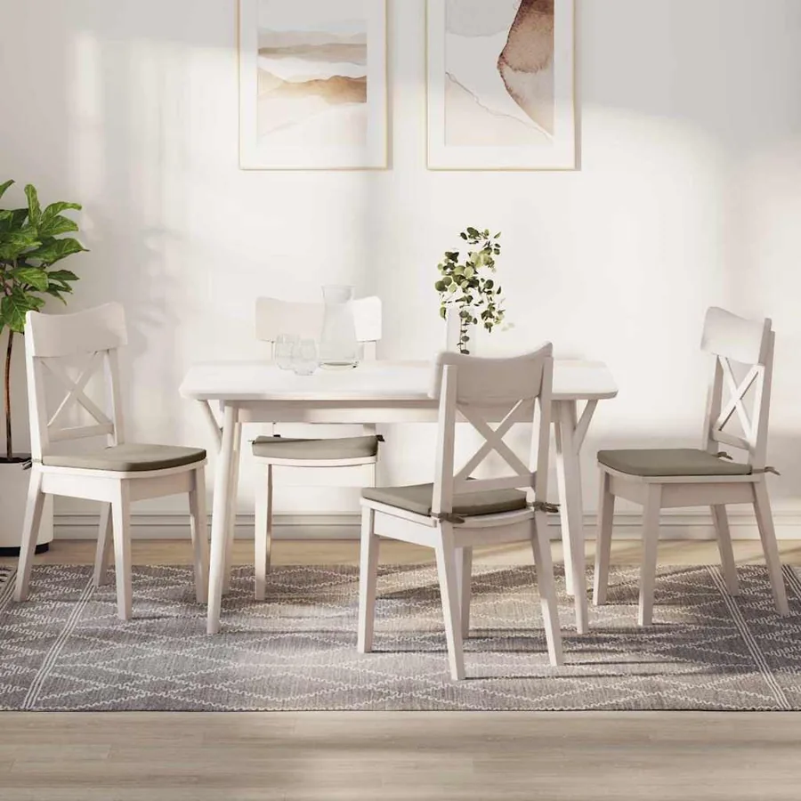 Coussins de siège 4 pcs Taupe 40 x 40 x 3 cm