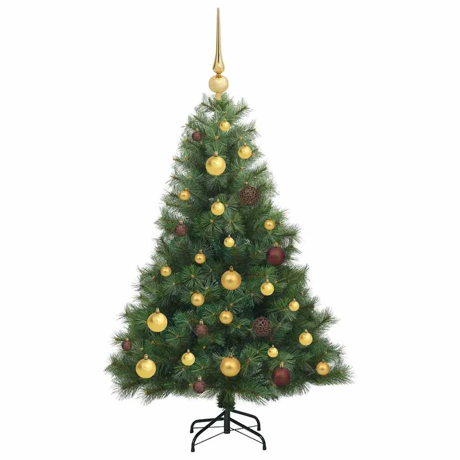Sapin de Noël artificiel avec 150 LED Vert 120 cm PE et PVC - 4