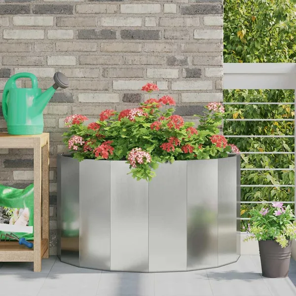 Jardinière Argent 90 x 45 x 50 cm Acier galvanisé