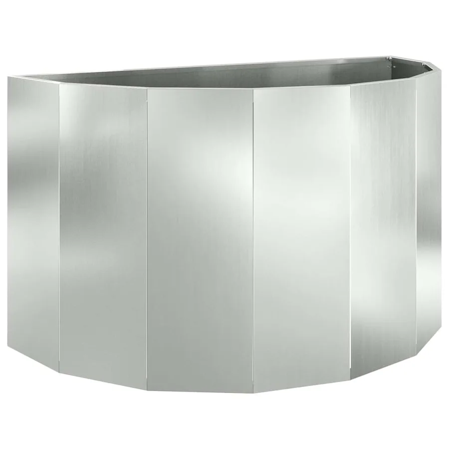 Jardinière Argent 90 x 45 x 50 cm Acier galvanisé - 2