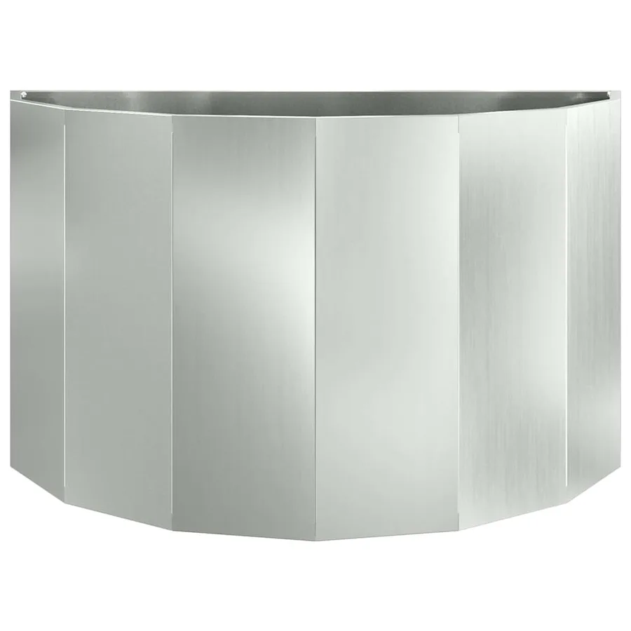 Jardinière Argent 90 x 45 x 50 cm Acier galvanisé - 5