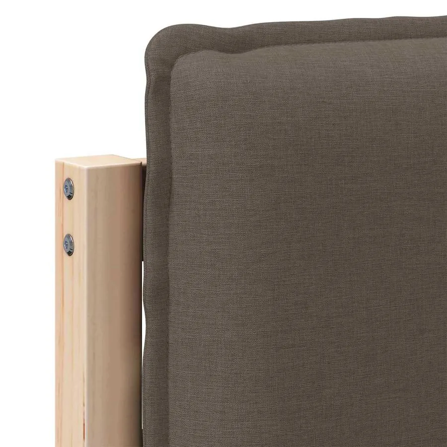 Tête de lit capitonnée Gris Naturel et Clair 160 cm Pin massif - 9