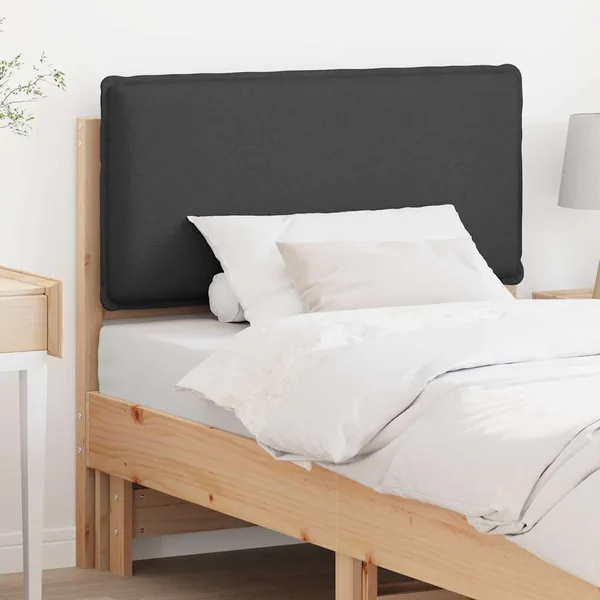 Tête de lit capitonnée Gris Naturel et Foncé 75 cm Pin massif