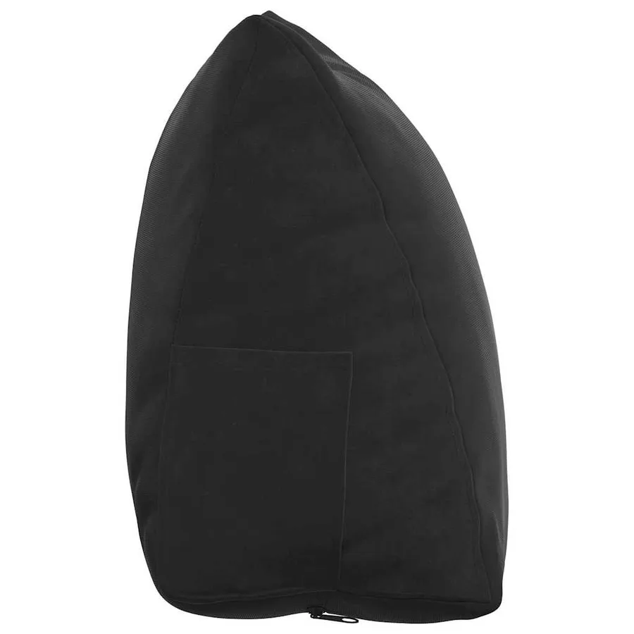 Coussin de Dos Noir 45 x 20 x 35 cm Tissu en velours côtelé - 7