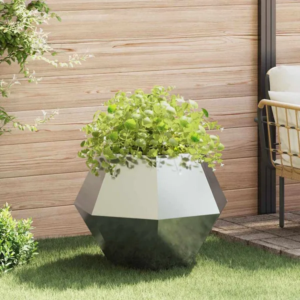 Jardinière Argent 75 x 75 x 60 cm Acier galvanisé