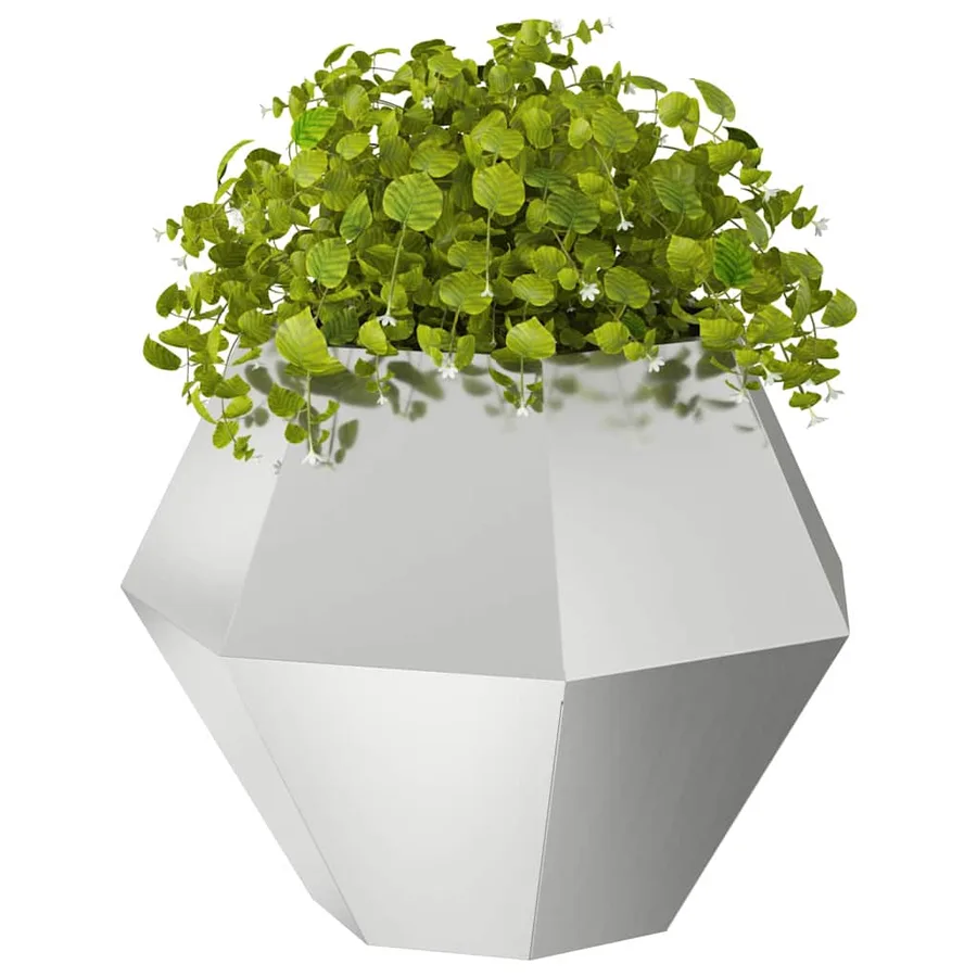 Jardinière Argent 75 x 75 x 60 cm Acier galvanisé - 3