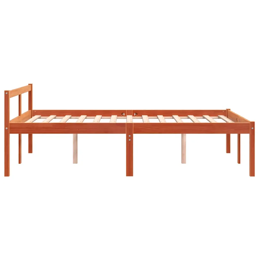 Lit pour personne âgée sans matelas 120x200 cm bois pin massif - 5