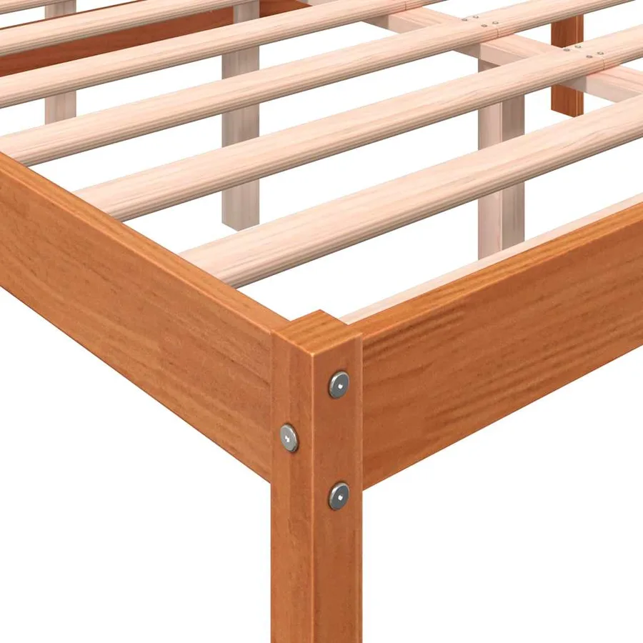 Lit pour personne âgée sans matelas 120x200 cm bois pin massif - 7