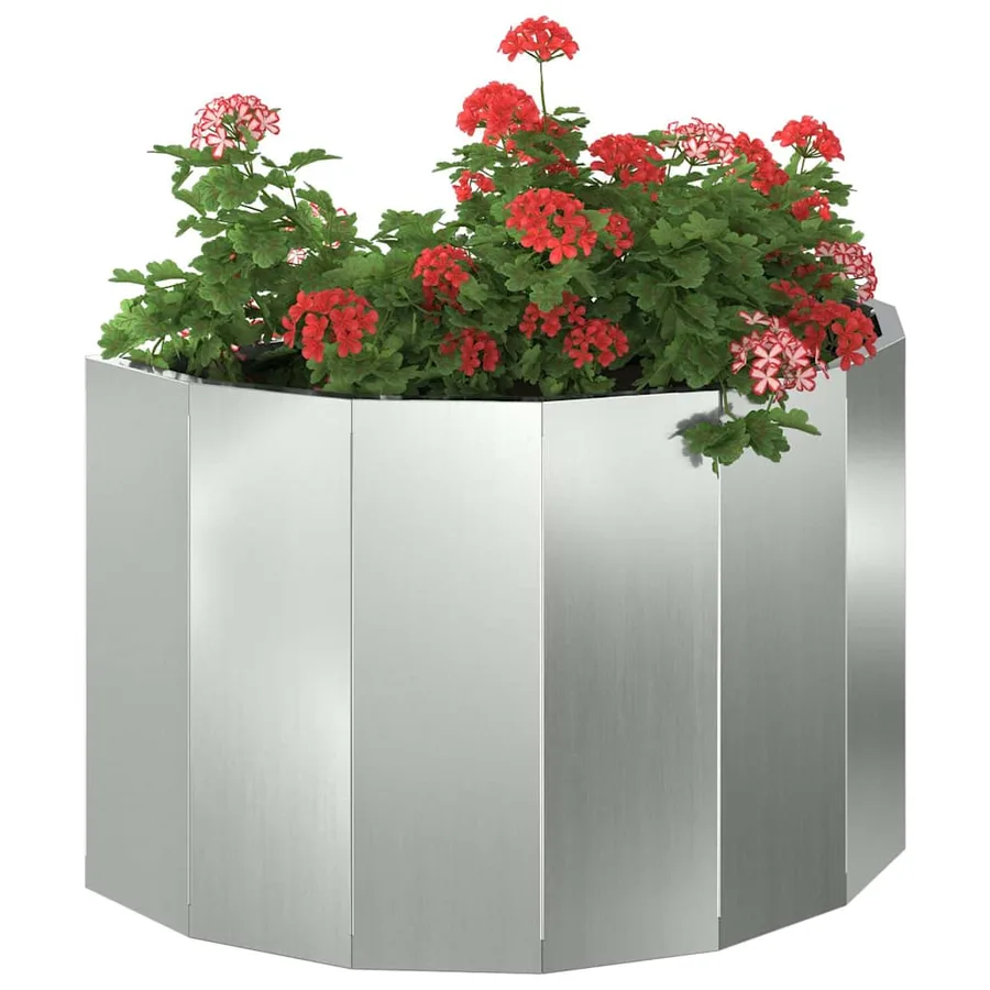Jardinière Argent 60 x 30 x 35 cm Acier galvanisé - 3